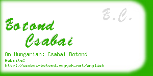 botond csabai business card